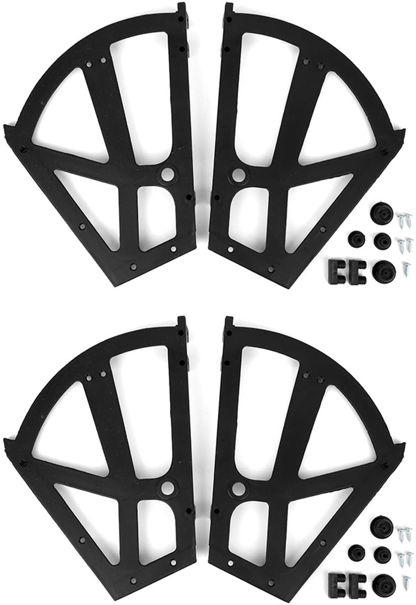 Dailygoods - Dailygoody - Schoenenkastscharnieren - Multifunctionele Kastscharnieren - Vergroot de capaciteit - 4-delige set - Vervangende fittingen - Geschikt voo...