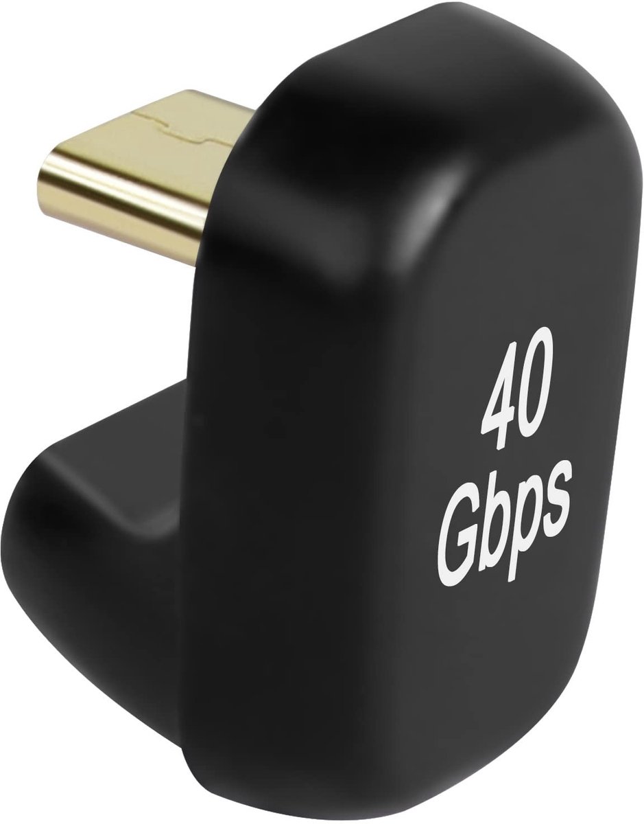 Dailygoods - USB C U-vormhoek Adapter voor 180 Graden Verlenging