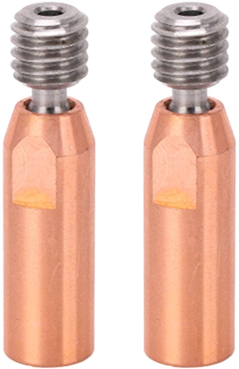 Dailygoods - Dailygoody - Keel Nozzle Vervanging - 3D Printer Onderdelen - Eenvoudige Installatie - 1.75mm Bore - 2 Stuks - Voor Ender 3 en CR10