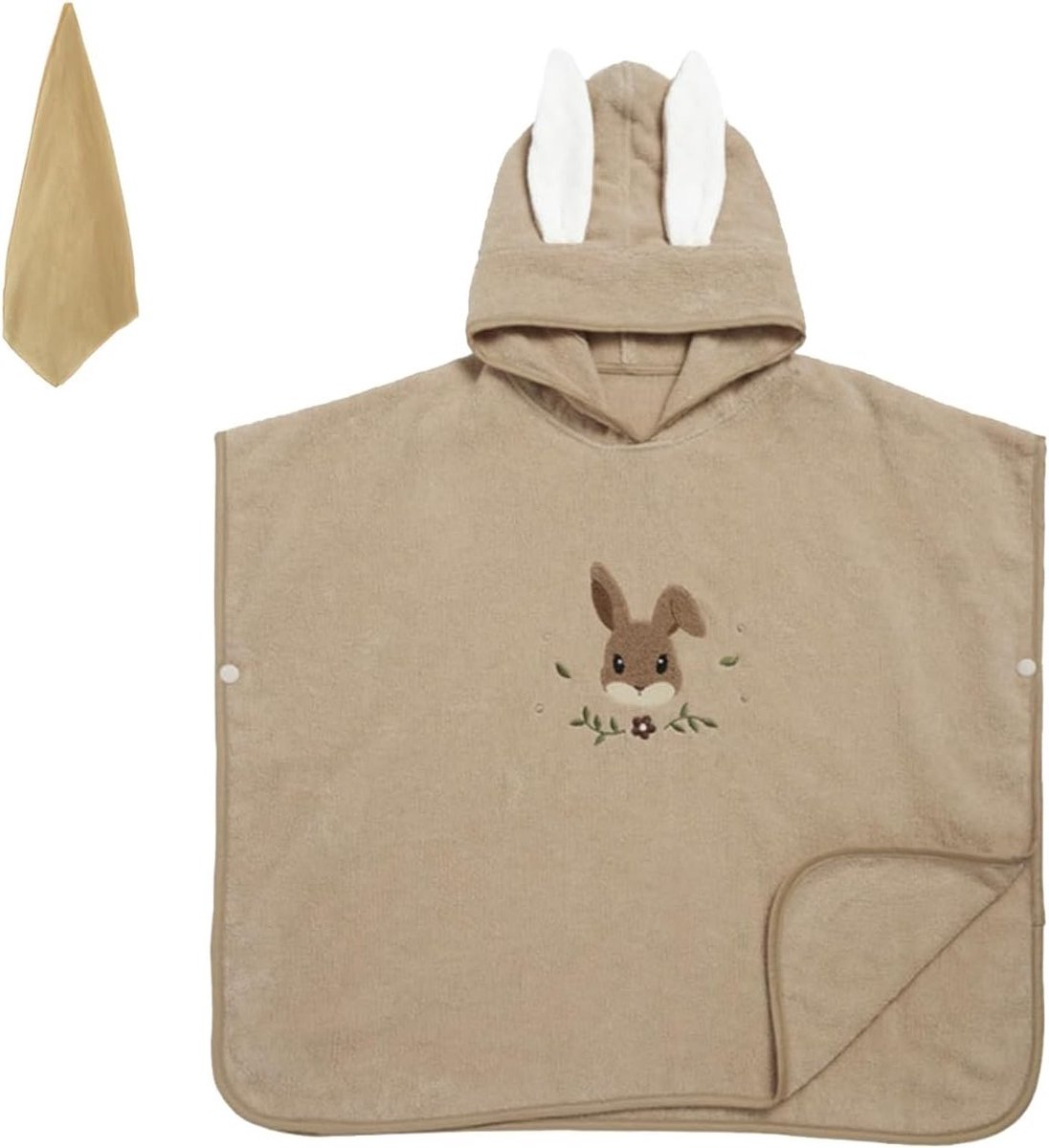 Super Absorberende Baby Bad Poncho Handdoek met Kap voor Pasgeborenen - Ideaal voor Badjes en Zwemuitjes 0-3 Jaar