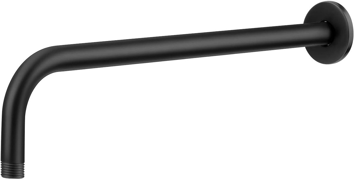 Ronde douchearm van 40 cm, roestvrij staal, verlengarm voor douchekop, eenvoudig en elegant ontwerp voor grote regendouches en overheaddouches