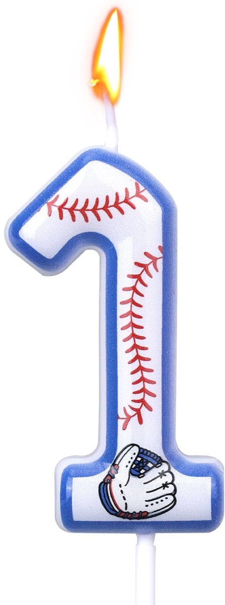 Dailygoods - Honkbal Verjaardagskaarsen voor Sportthema Taarten