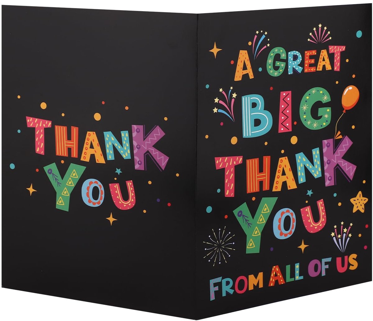 Dailygoods - Gigantische Bedankkaart met Envelop voor Leraar of Personeel, 40x27cm