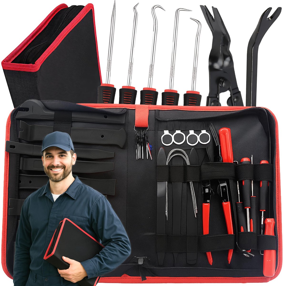 Dailygoods - Dailygoody - Retoo Car Disassembly Tool Set - 12-delige Set voor Interieur en Trim Verwijdering