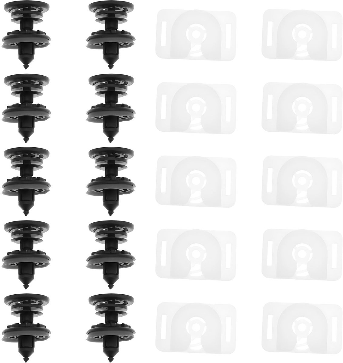 Dailygoods - Dailygoody - Deurpaneel Behoud Clip - Set van 10 - Voor Audi - Compatibel met verschillende modellen - Vervangingsonderdelen - Duurzaam en betrouwbaar