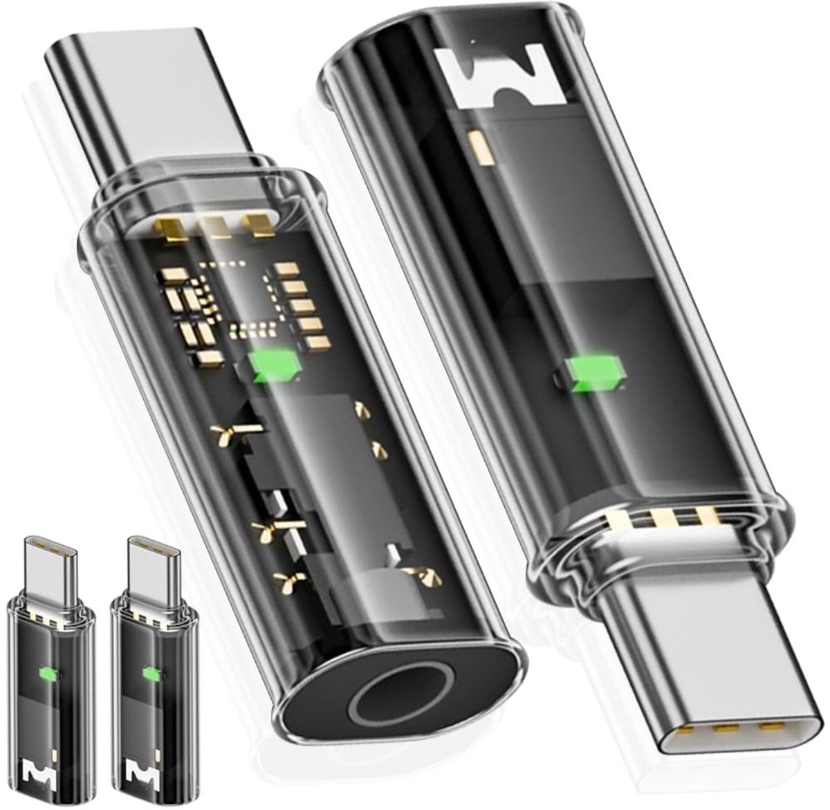 Dailygoods - 3,5 mm naar USB C Magnetische Audioadapter, Compatibel met Type-C Apparaten
