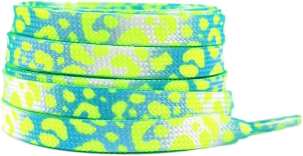 Kleurige Leopardenpatroon Schoenveters - 2 Paar Scheurbestendige Veters voor Sneakers, Sportieve Schoenen en Wandelschoenen
