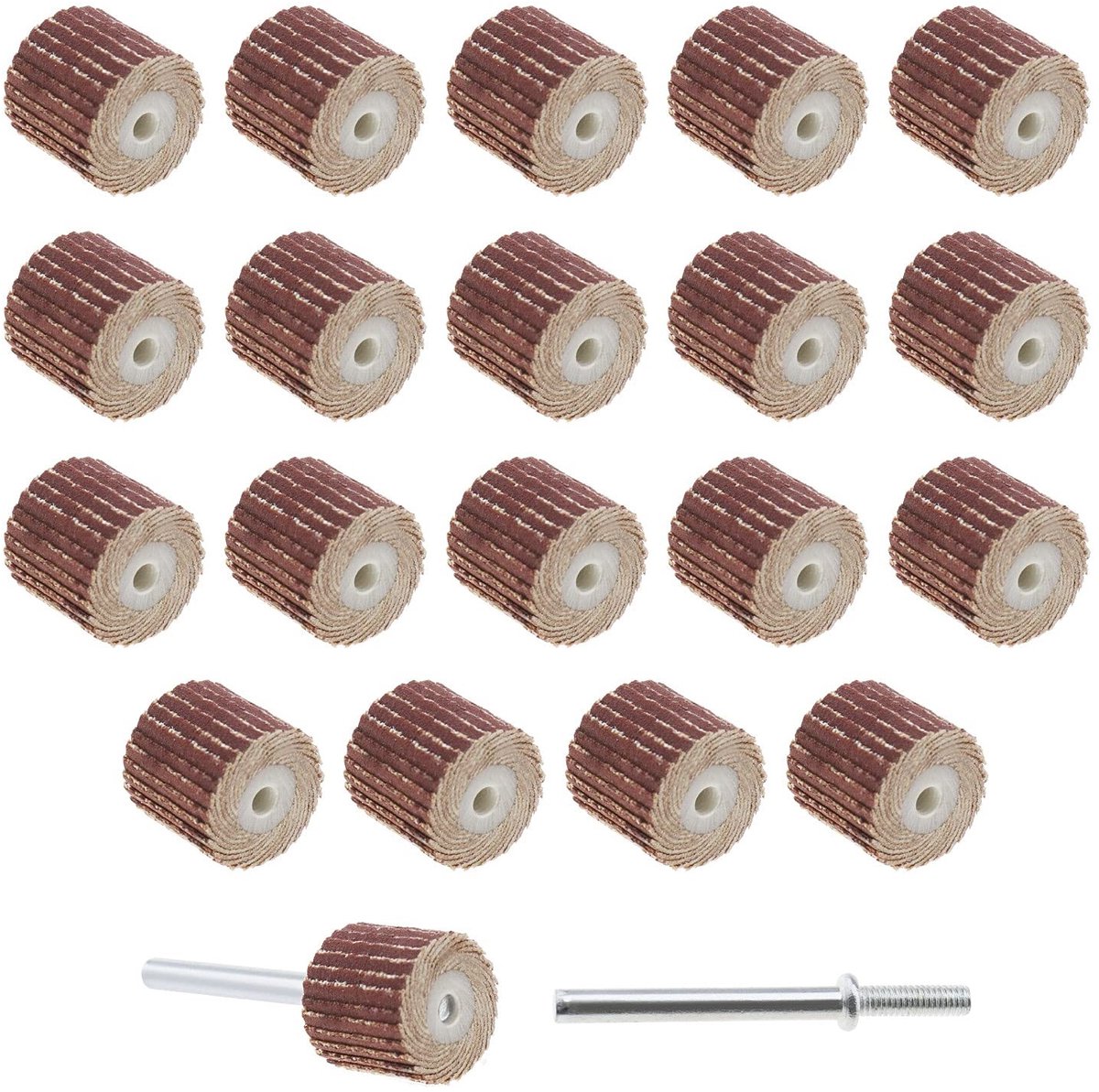 Dailygoody - 20 Stks Flap Wiel Schuurpapier - 600 Grit - Geschikt voor Rotary Gereedschap - 13x12x3mm - Emery Doek Polish Tool Accessoires