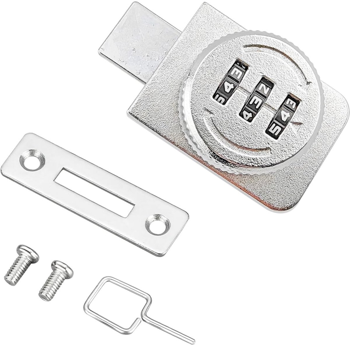 Dailygoody - Glass Lock - Veiligheidslock - Voor Glasdeuren - Sleutelloze Combinatieslot - Geschikt voor Glasdikte 5-8 mm - Ideaal voor Kasten -
