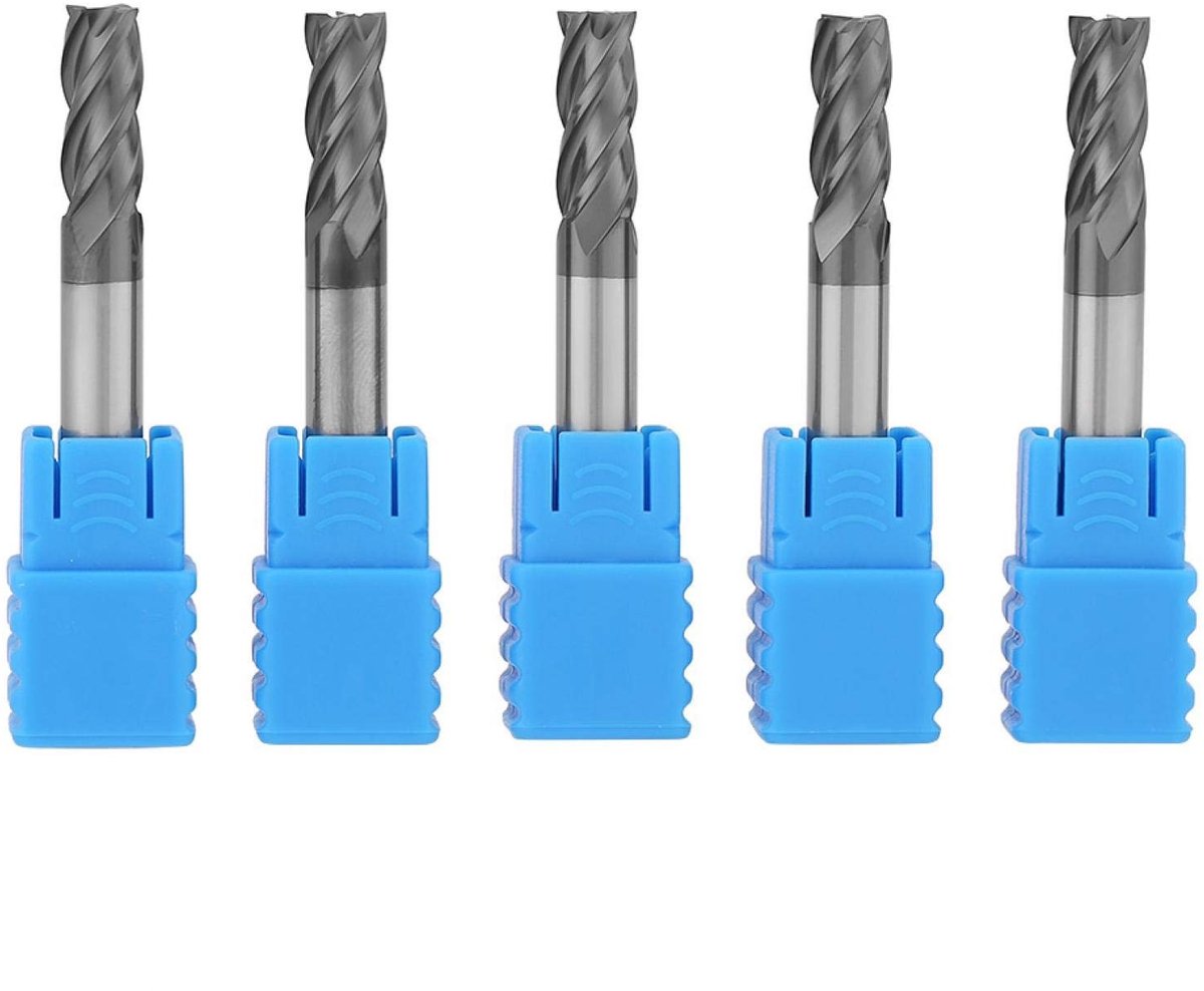 Dailygoody - Tungsten Carbide Frees - 5-delige Set - CNC Frezen - Precisie Gereedschap - Harde Materialen - Ideaal voor Hobbyisten - 6mm