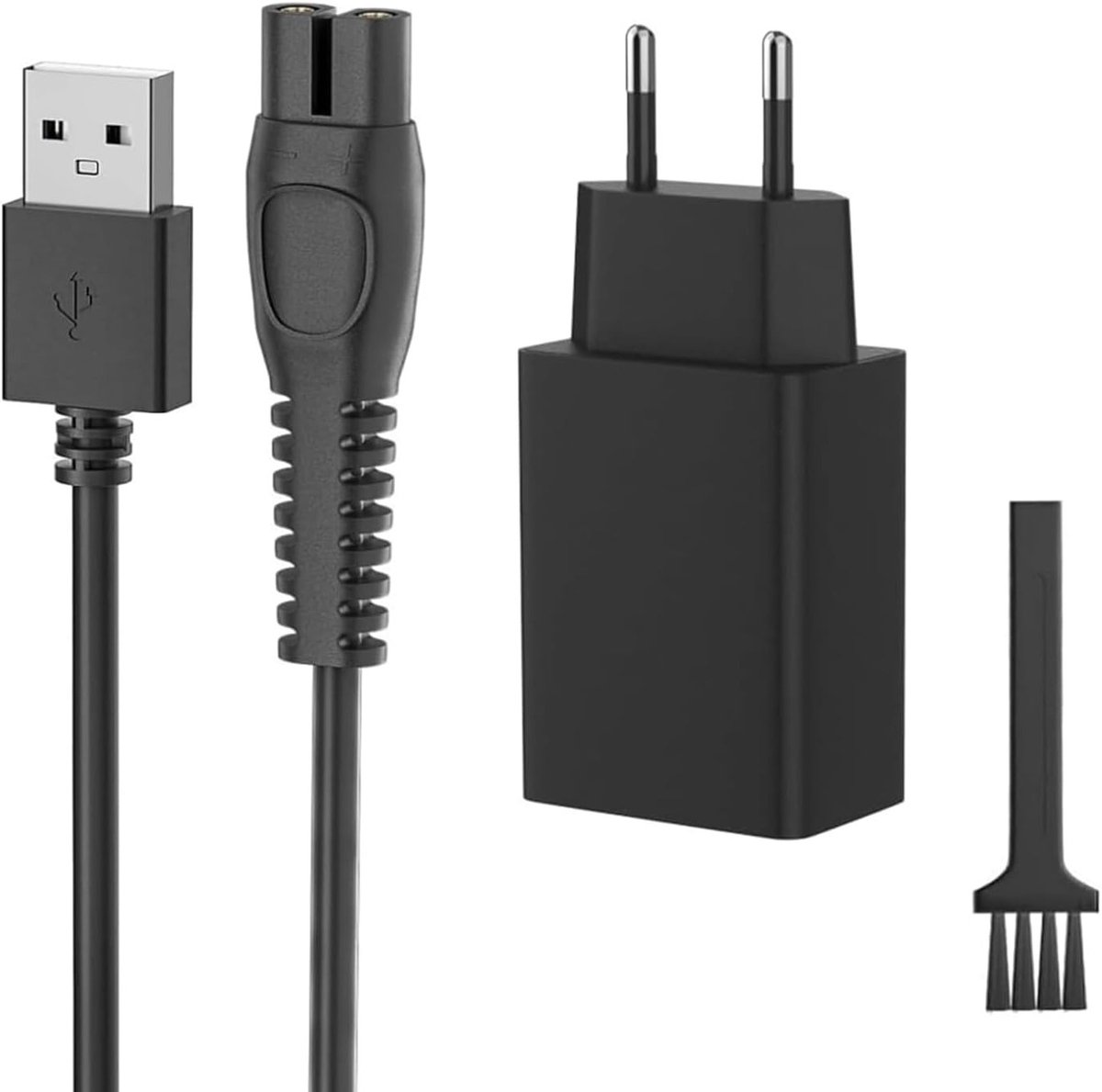 Oplaadbare USB Lader voor OneBlade en Norelco Scheerapparaten met Oplaadkabel en Reinigingsborstel, Geschikt voor QP2724, QP2734, MG5910 en meer