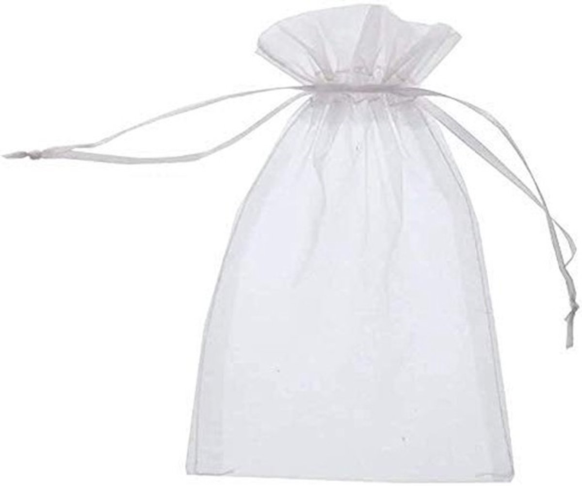Dailygoody - Organzazakjes - Sieradenzakjes voor Bruiloft - 10 x 15 cm - Geschenkzakjes - 100 Stuks voor Diverse Gelegenheden