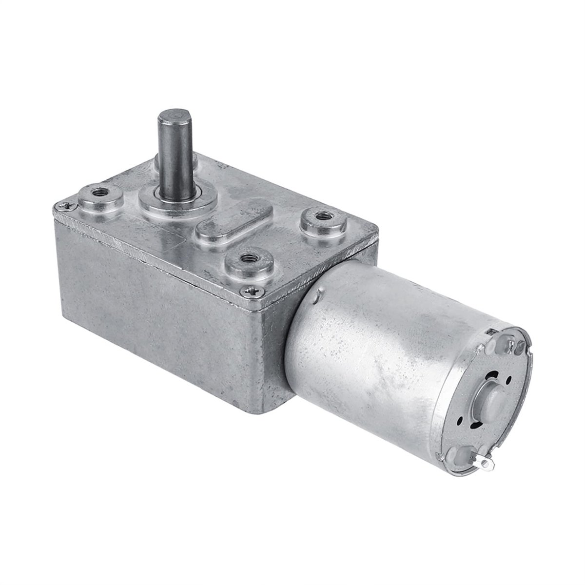 Dailygoody - Gearbox Motor - Wormmotor met Hoog Koppel - 12V Elektrisch - Reversible Motor - 6RPM voor Diverse Toepassingen - Compact en Krachtig - Ge...