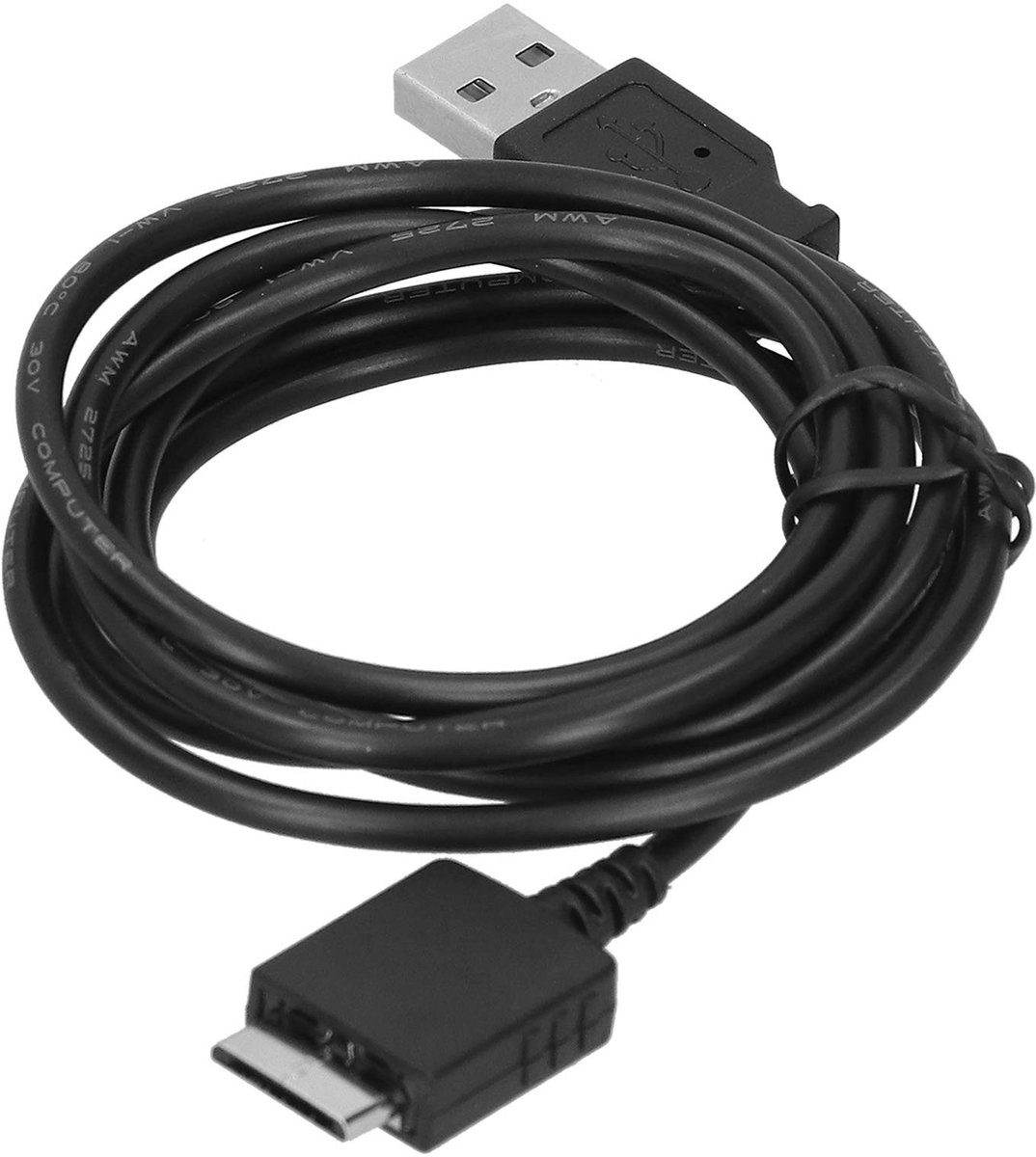 Dailygoody - Universele USB Data- en Oplaadkabel - 1.2m Lengte - Geschikt voor MP3 en MP4 Spelers - Snelle Oplaadfunctie - Duurzaam en Flexibel - Zwart