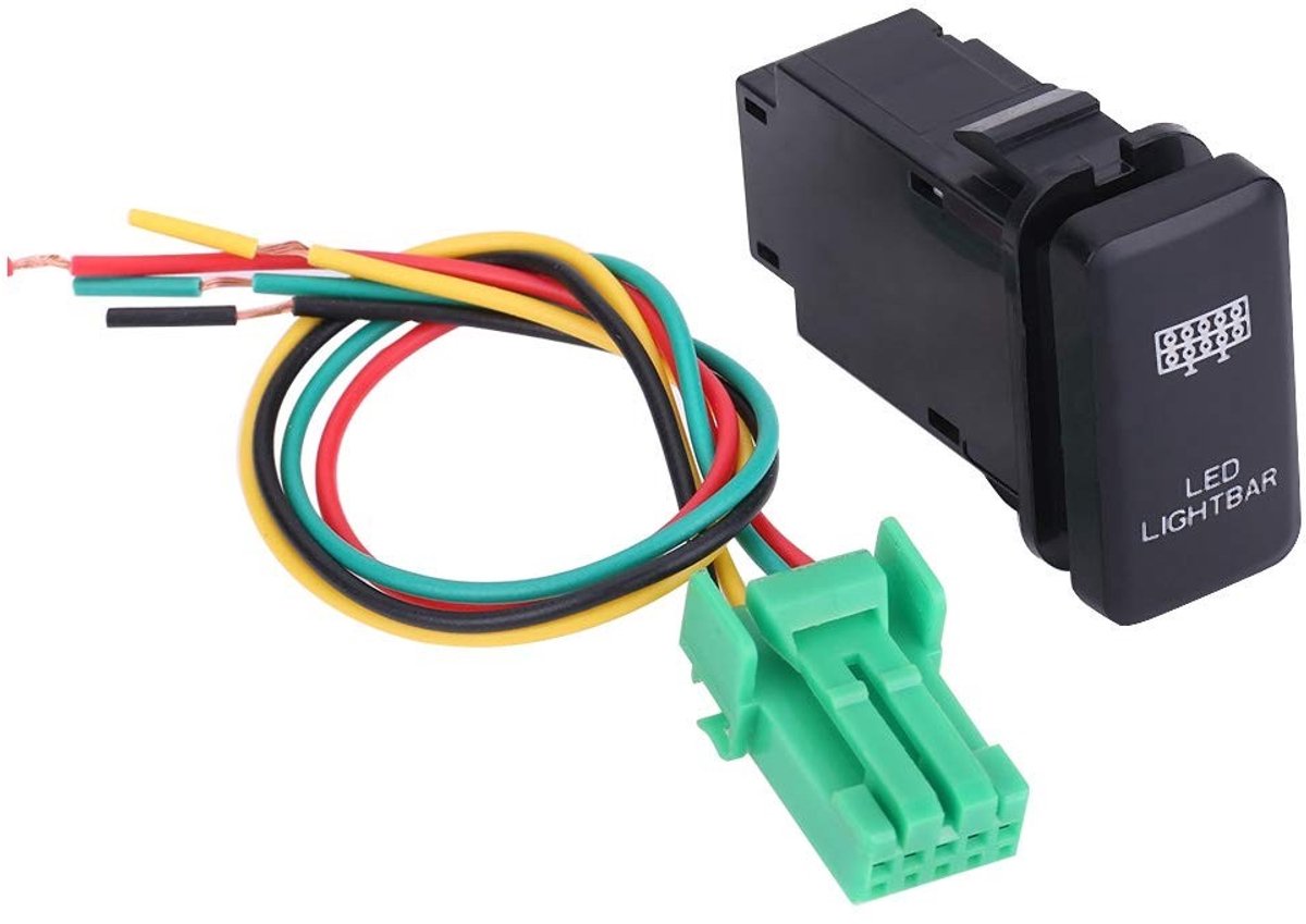 Dailygoody - Rocker Switch - 12V On/Off Schakelaar - Perfect voor Auto - Geschikt voor Landcruiser - Eenvoudige installatie - Voor gebruik in voertuig...