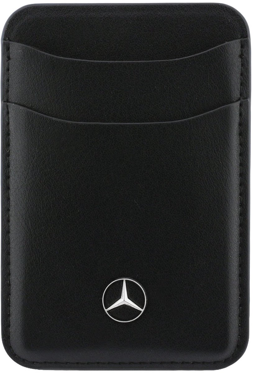 Mercedes Wallet Pasjes houder - PU Leather - geschikt voor Apple MagSafe - Zwart