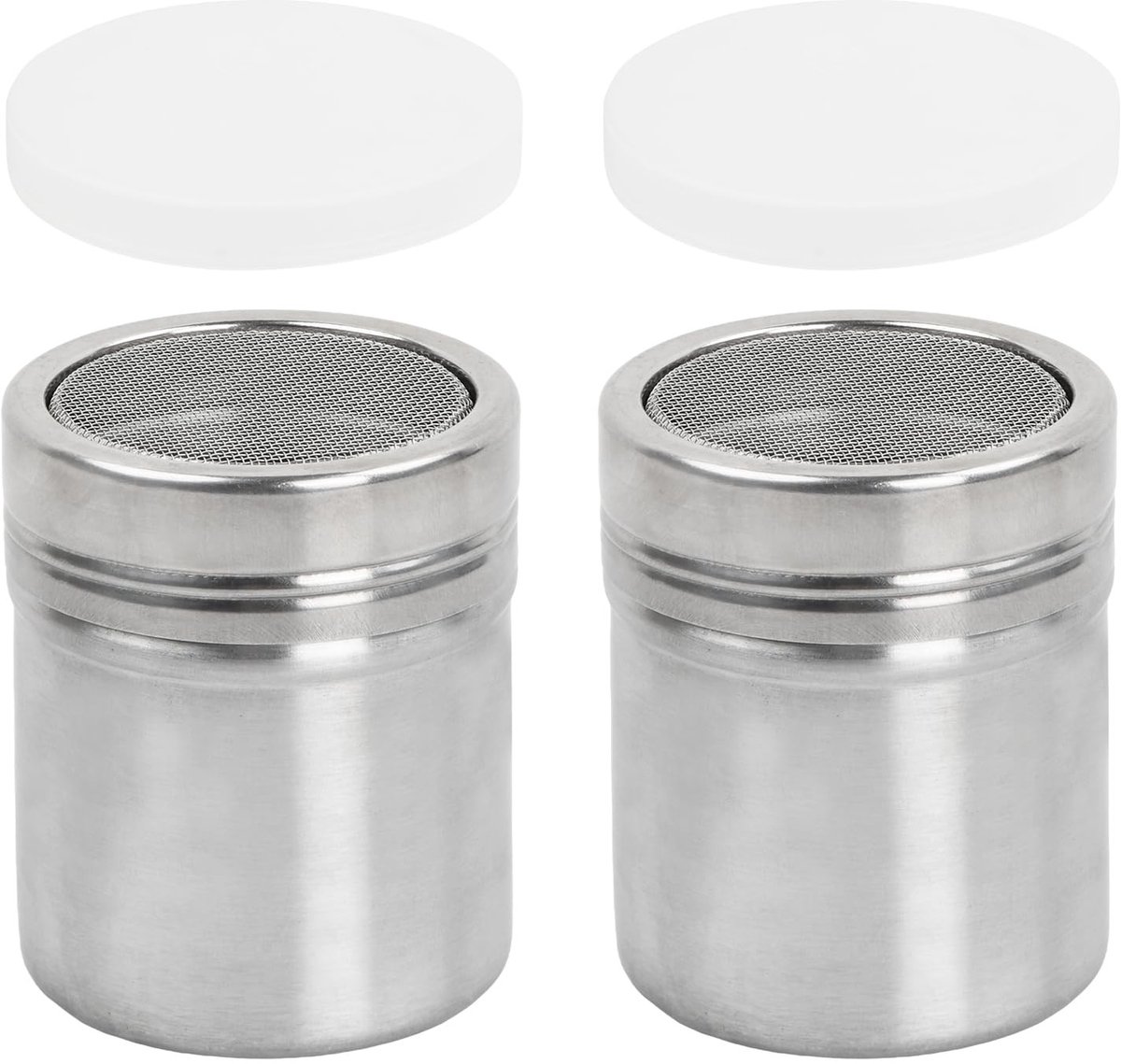 Dailygoody - Koffiepoeder Spreader - Zoutshaker - Roestvrij staal - Zilver - Poeder Shaker - Geschikt voor Keuken - Koffie en Bakken