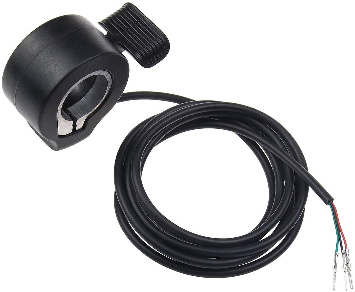 Dailygoods - Dailygoody - Elektrische Scooter Gasdraaigreep - Duimversneller - ABS-besturing - Zwart - Vervanging - Geschikt voor 22mm Stuur - Gasklep 5V