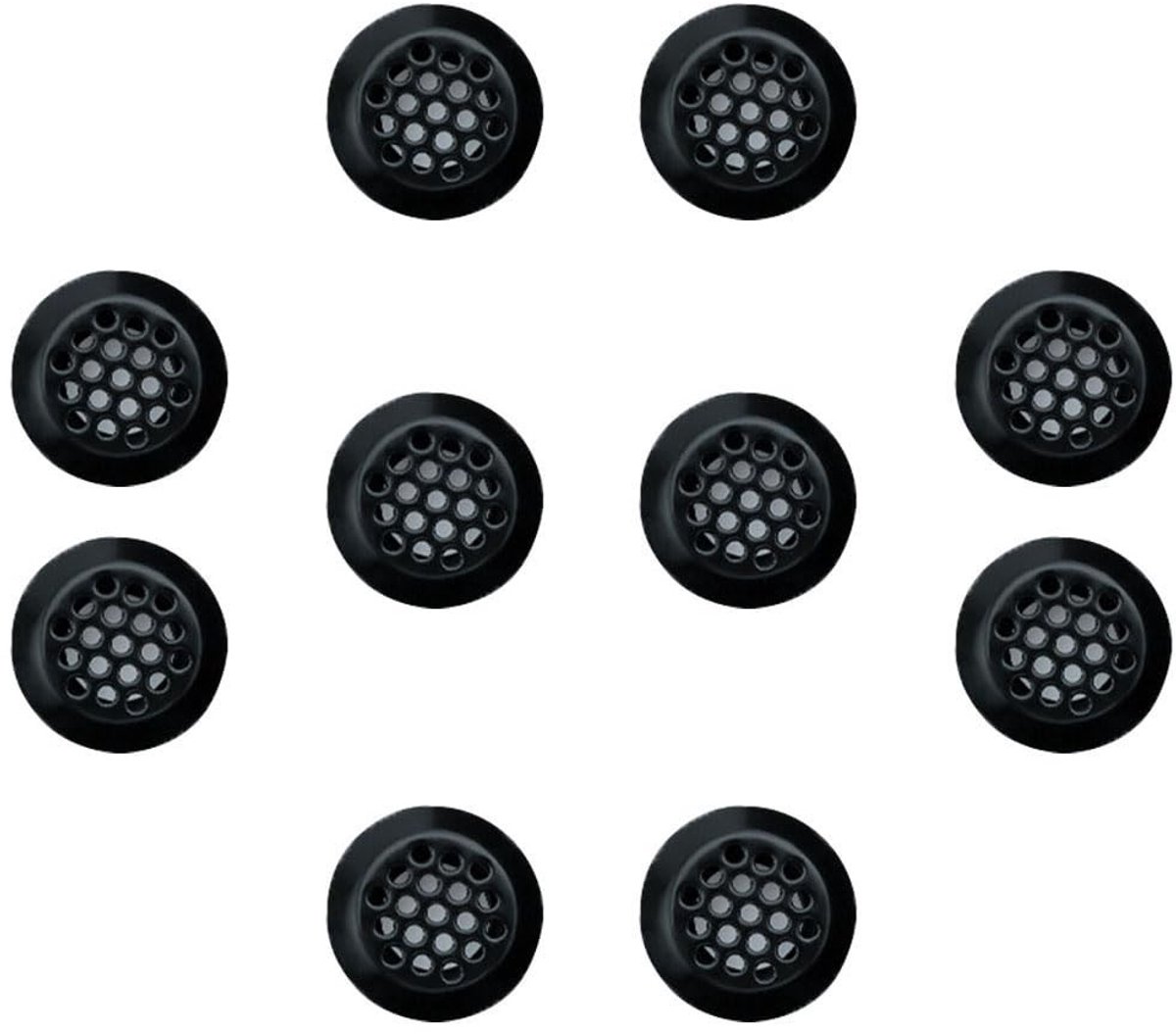 Dailygoods - Dailygoody - Roestvrijstalen Ventilatiedeksel - 10 Stuks - Hoogwaardige kwali