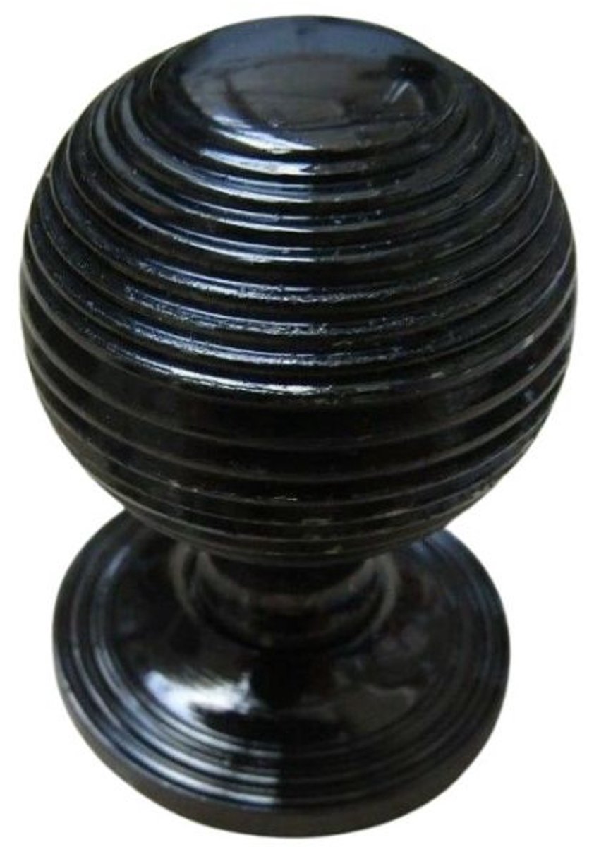 Beehive Reeded Cupboard Knob Black Nickel 32mm