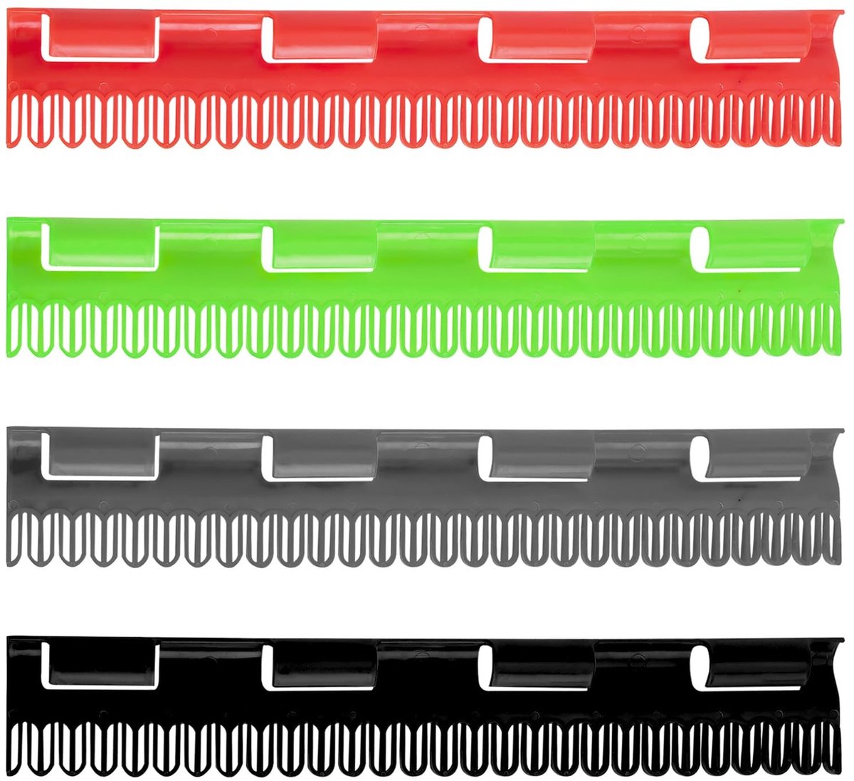 Dailygoods - Dailygoody - Sokkendroger - Klein kunststof - Multifunctioneel drogen - Grijs, rood, groen, zwart - Sokkenhouder - Geschikt voor sokken en onderg
