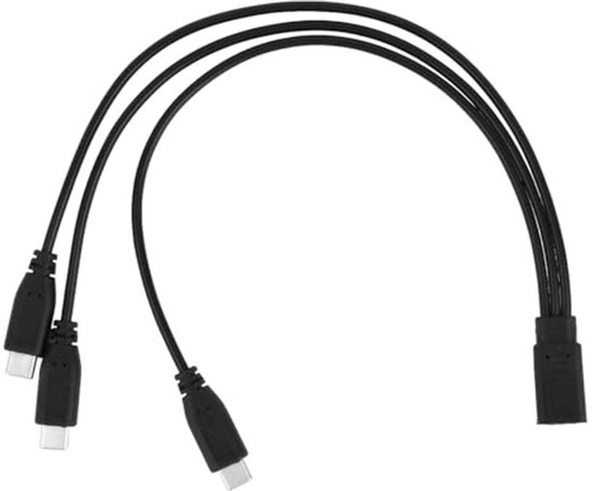 USB-C Splitter - 3-in-1 Opladen en Gegevensoverdracht - 32 cm Lengte