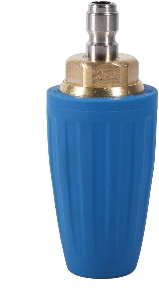 Dailygoods - Dailygoody - Roterende turbosproeikop - Hogedrukreiniger - Messing en roestvrij staal - 3000 psi - Snelkoppeling - 1/10,2 cm - Geschikt voor schoonmak