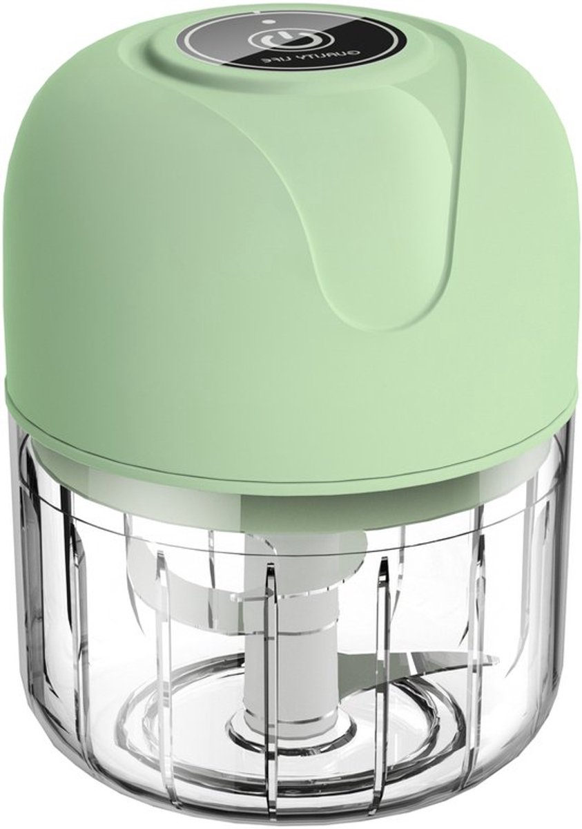 Elektrische uiensnijder-Groentesnijder-Mini hakmolen-Draadloze keukensnijder-250 ml