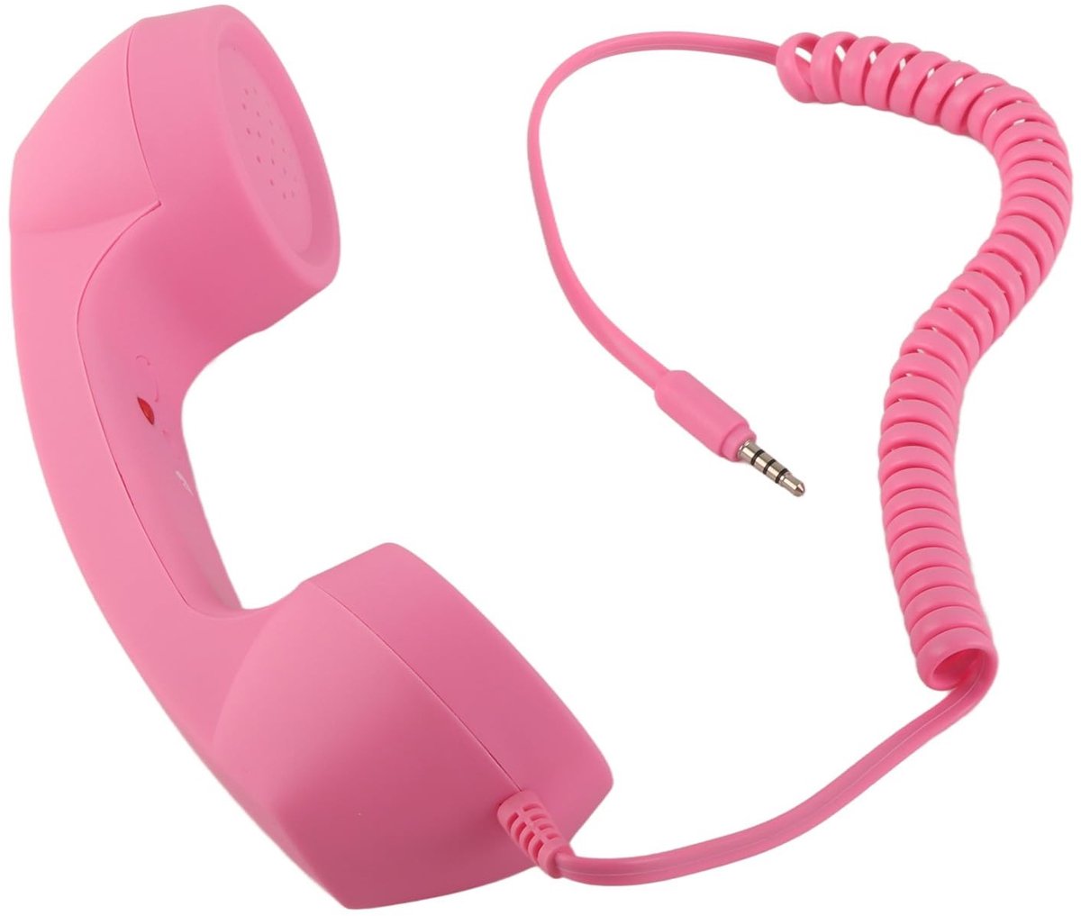 Dailygoods - Dailygoody - Retro Telefoonheadset - Vintage Handset met Microfoon - Instelbaar Volume - 3,5 Mm + USB C - Multifunctioneel - Geschikt voor Mobiele Tel