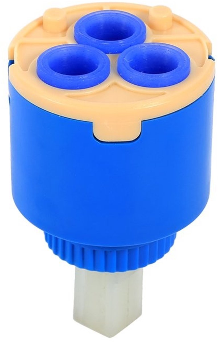 Dailygoods - Dailygoody - Keramische Schijf Cartridge - Vervanging voor Kraan Kleppen - 35/40 mm - Blauw - Keuken en Badkamer - Geschikt voor Wastafels en Douches