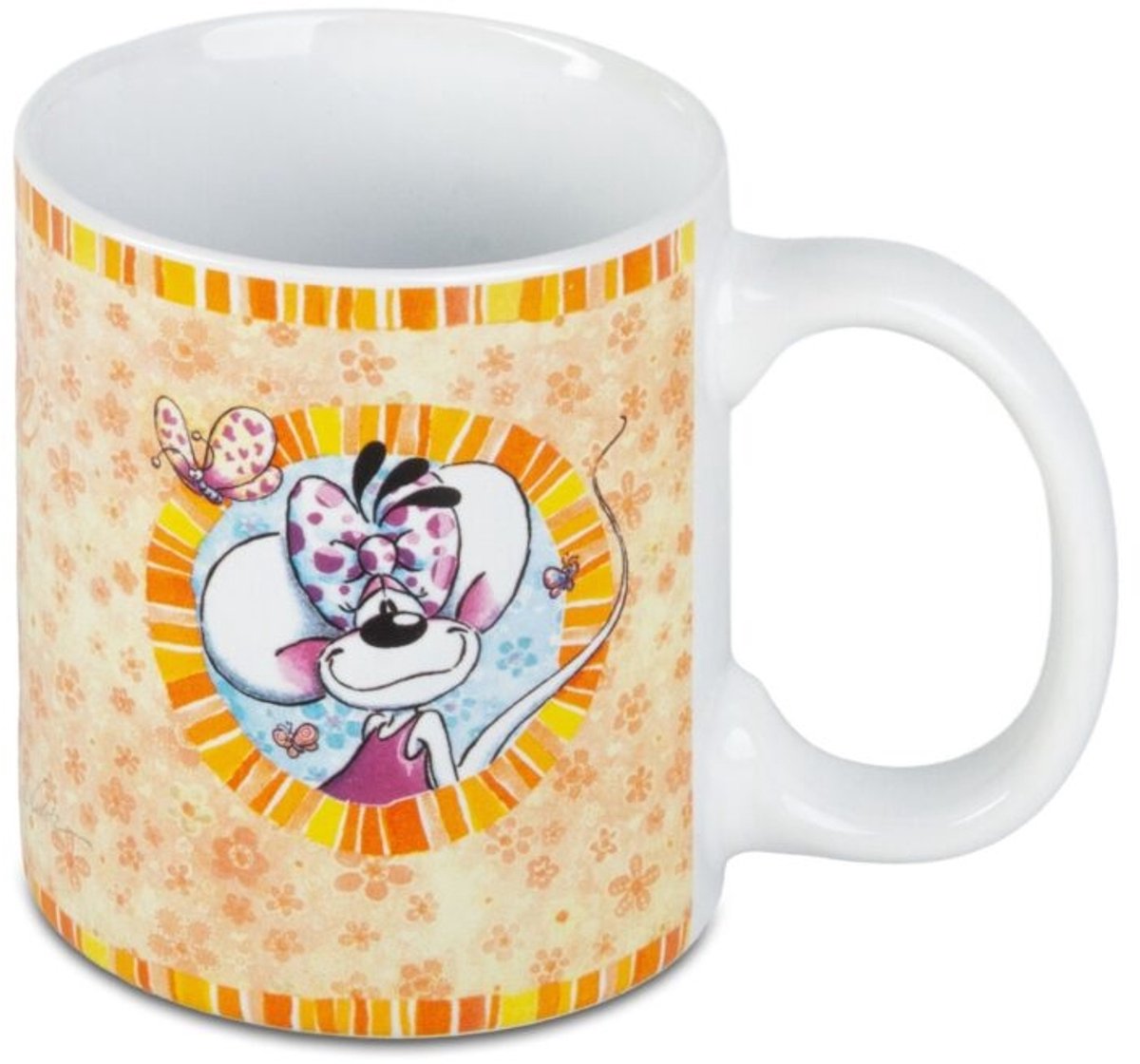Diddl - mok - beker in leuke cadeauverpakking - Diddl en Diddlina in oranje
