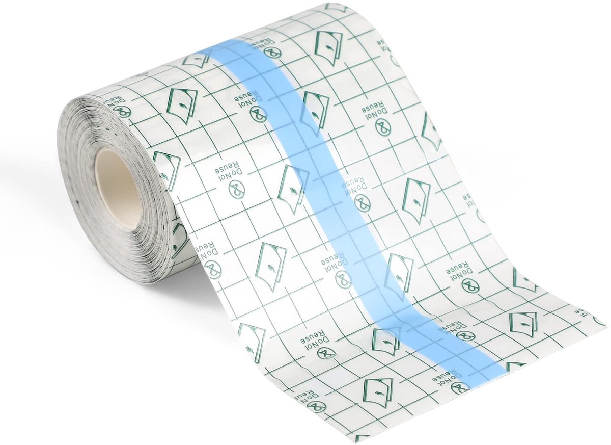 Dailygoods - Dailygoody - Transparante plakband - Medische plakband - Waterdicht en ademend - 10 cm x 10 m - Tattoo-film - Bescherming voor wonden en huid - I
