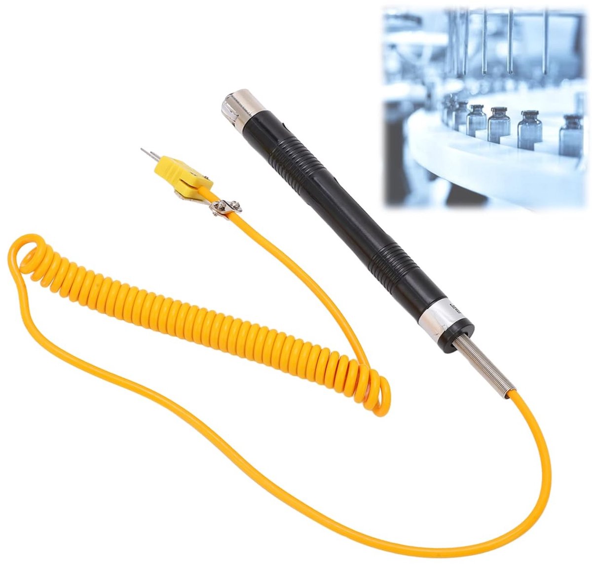 Dailygoods - Dailygoody - Temperatuursonde - Oppervlaktesonde - Handbediend - Thermokoppelsonde - Geschikt voor industriële toepassingen - Compact model