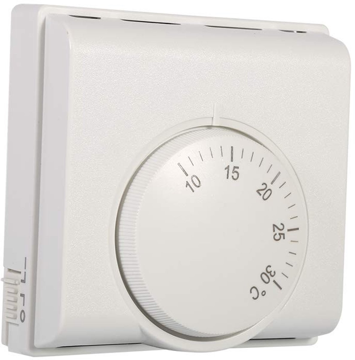 Dailygoods - Dailygoody - Thermostaat - Mechanische Temperatuurregelaar - Duurzaam - Rood - Centrale Verwarming - Geschikt voor Thuis - Kunststof