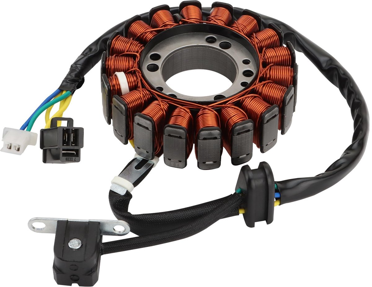 Dailygoody - WOOSTAR 18 Spoel Magneetstator Vervanging voor Suzuki LT160 & Quadrunner 160 (1997-2007)