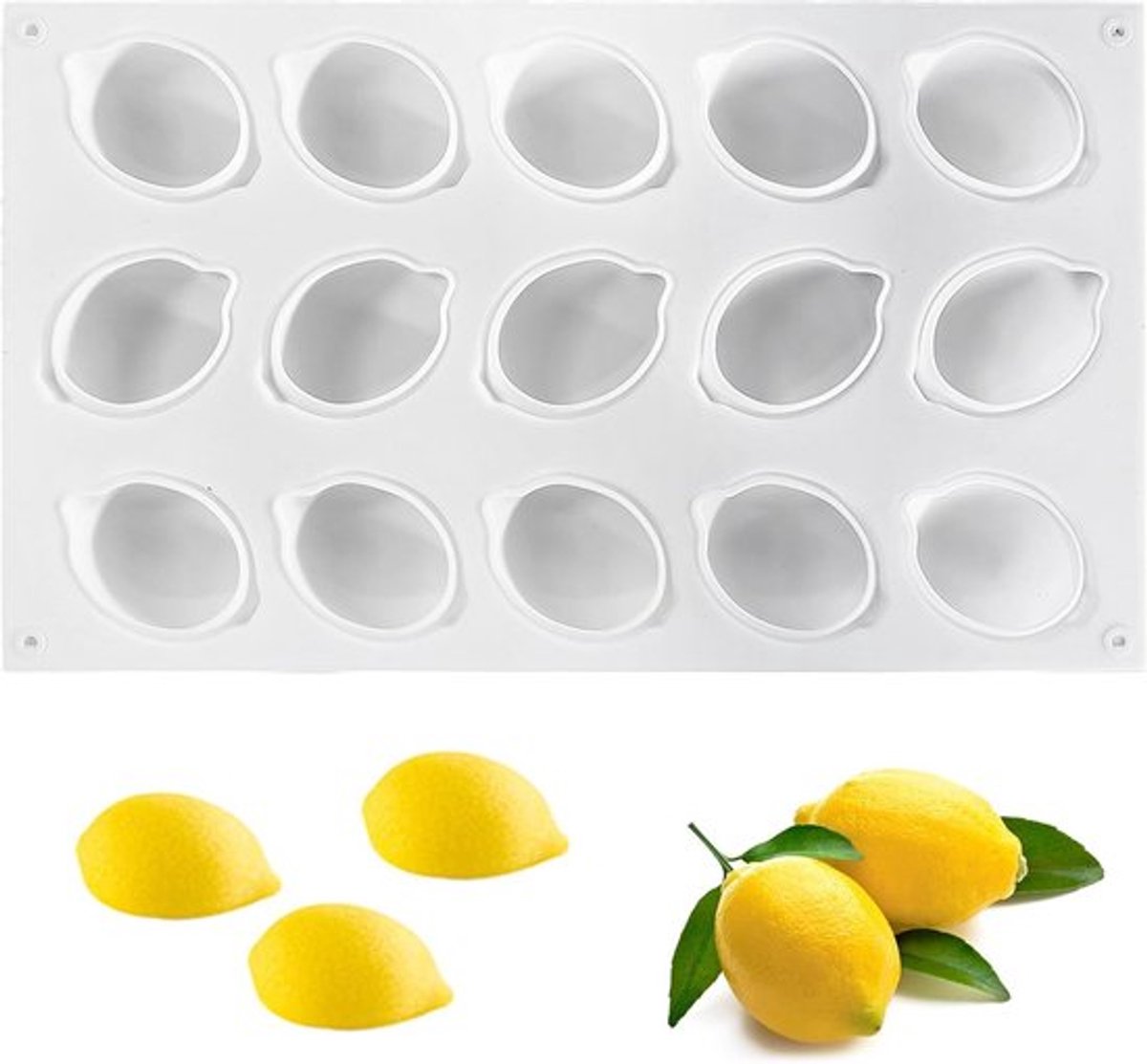 3D Bakvorm voor 15 Gaten, Perfect voor Muffins, Cupcakes, Taarten, Pudding en IJsblokjes