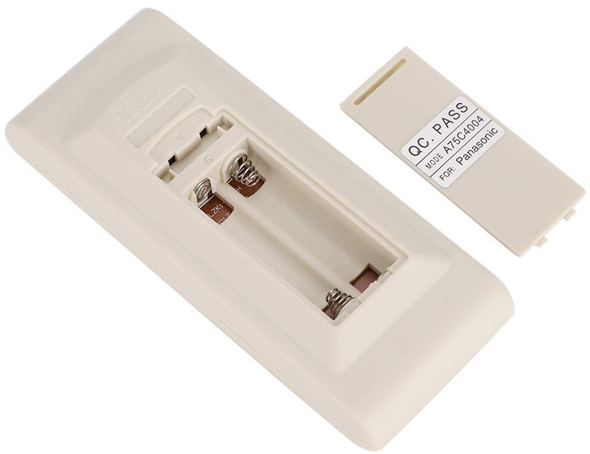 Dailygoody - Universele Afstandsbediening - Airconditioner Accessoire - Melkwit - Voor Panasonic - 2 x Batterij Niet Inbegrepen - Geschikt voor A7...