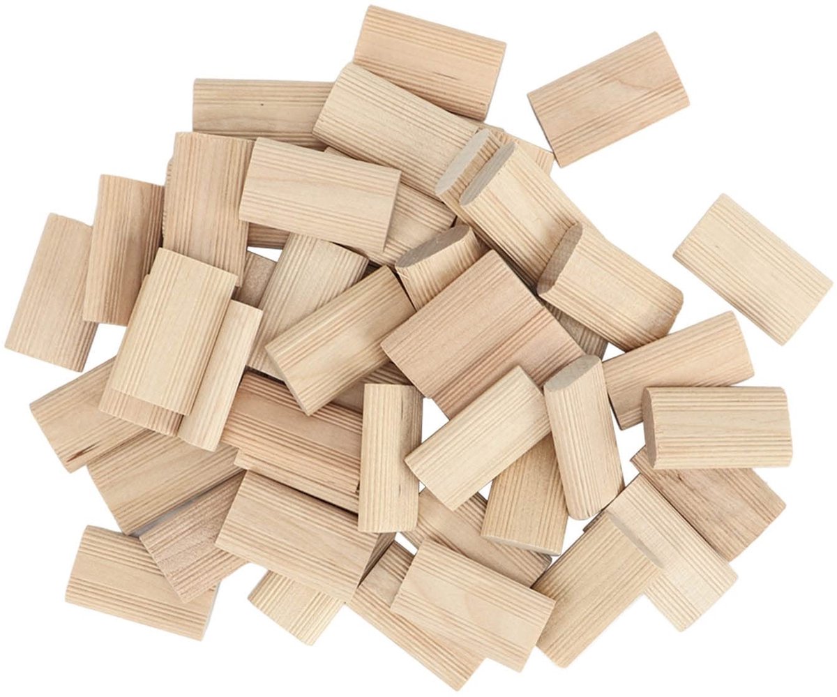 Dailygoody - Houten pennen - Domino-pennen - Duurzaam en hoge weerstand - 50 stuks - Pen voor positionering - Ideaal voor hobbyisten - Beukenhout