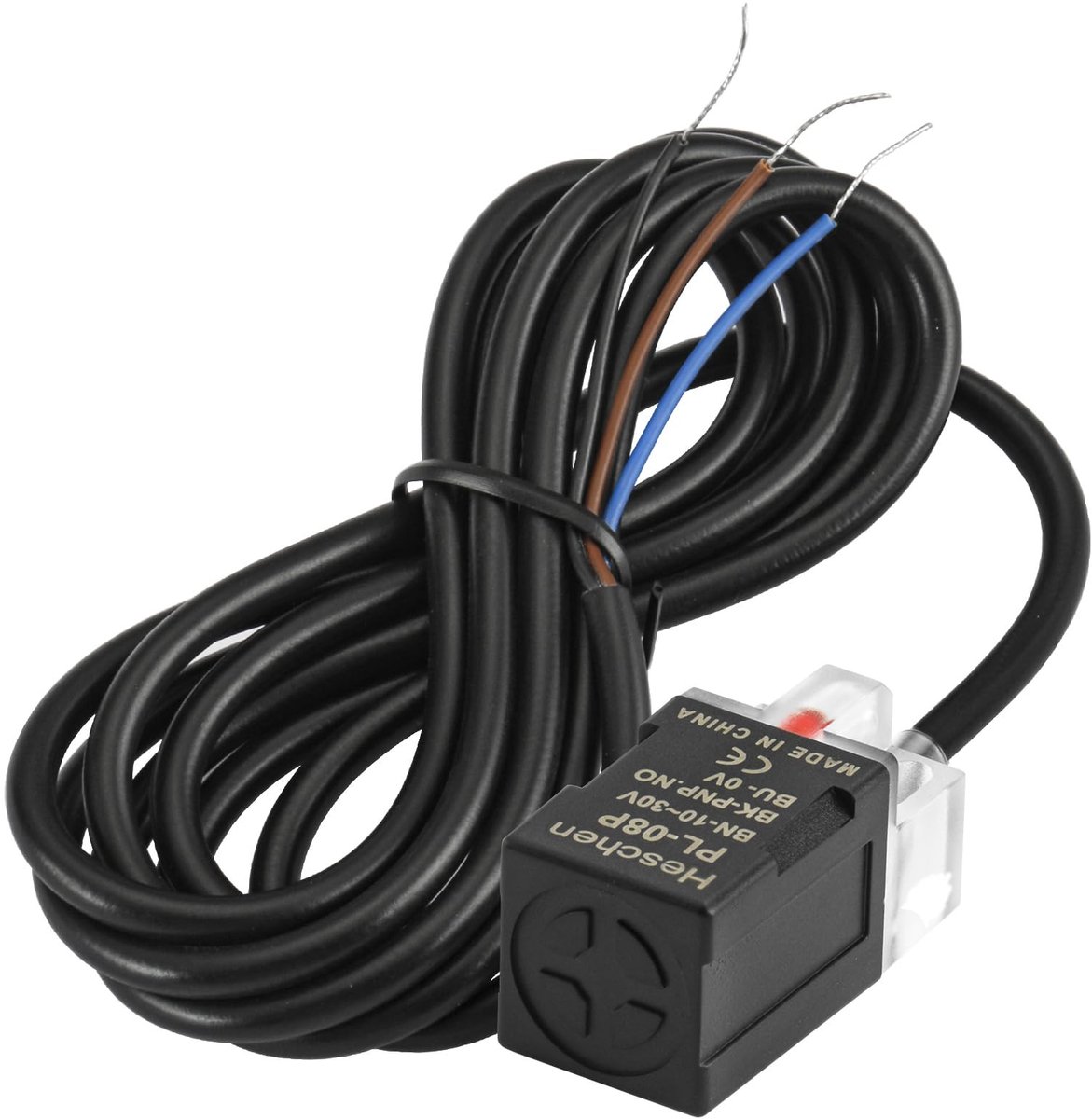 Dailygoods - Dailygoody - Vierkante Inductieve Nabijheid Sensor - 8mm Detectieafstand - Betrouwbaar en Efficiënt - 10-30VDC - Normaal Open - Geschikt voor Dive...