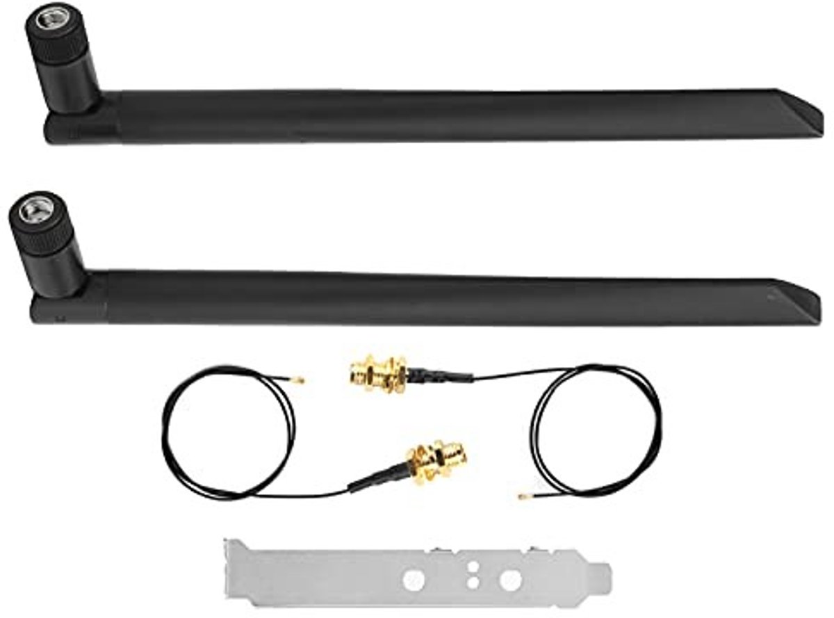 Dailygoods - SMA Kabel en M.2 WiFi Bluetooth Antenne Set