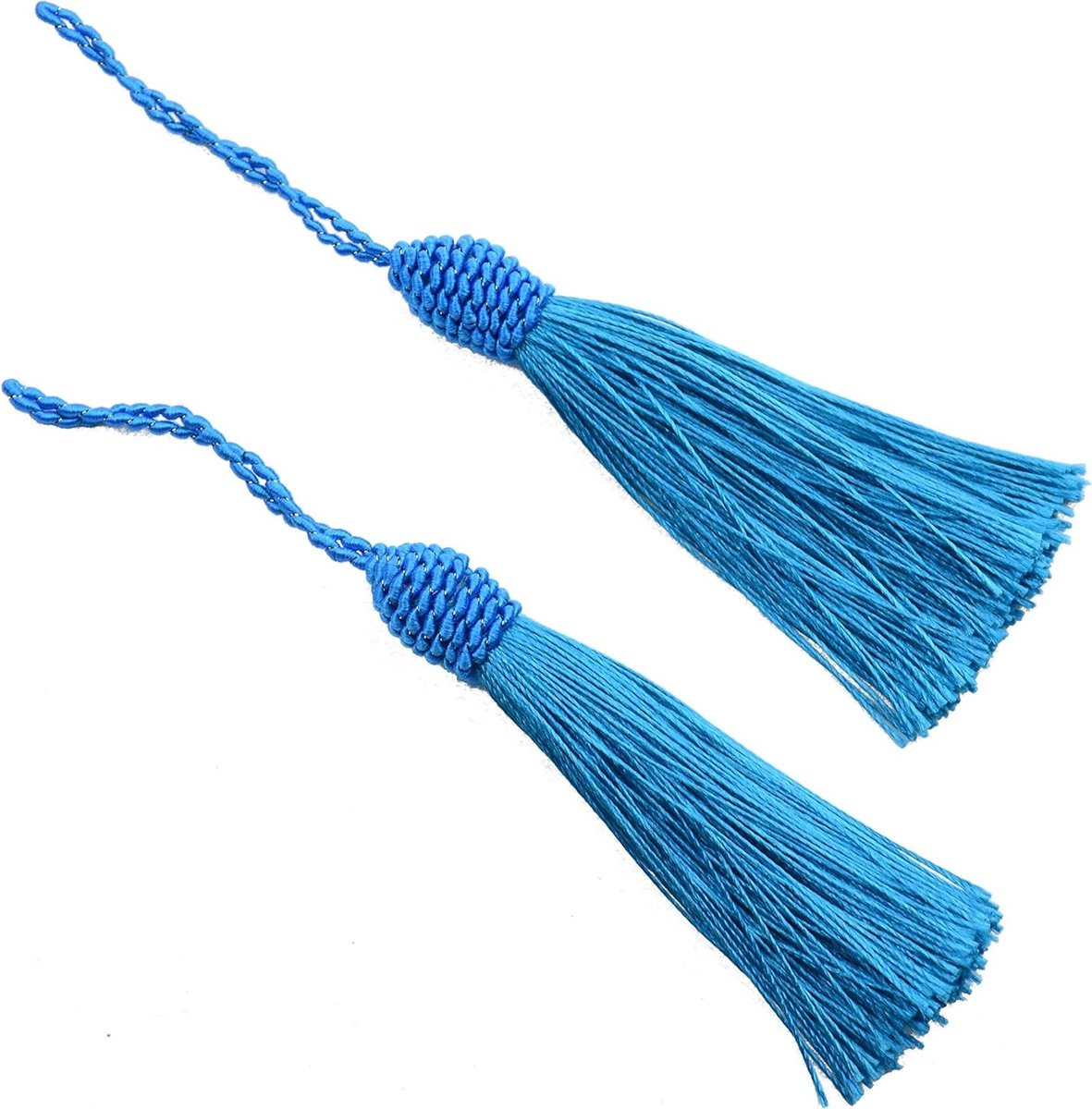 20 Stuks 15.5 cm Silky Floss Kwastjes met 5 cm Lussen en Chinese Knoop voor Sieraden, Souvenirs en DIY Creaties