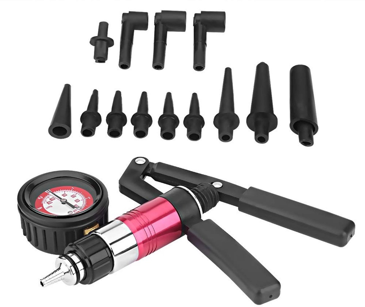 Dailygoods - Dailygoody - Vacuum Device - Multifunctionele Vacuumpomp - Corrosiebestendig - Voor Brake Systems - Inclusief Drukmeter - Geschikt voor Auto's - 1.6 K.