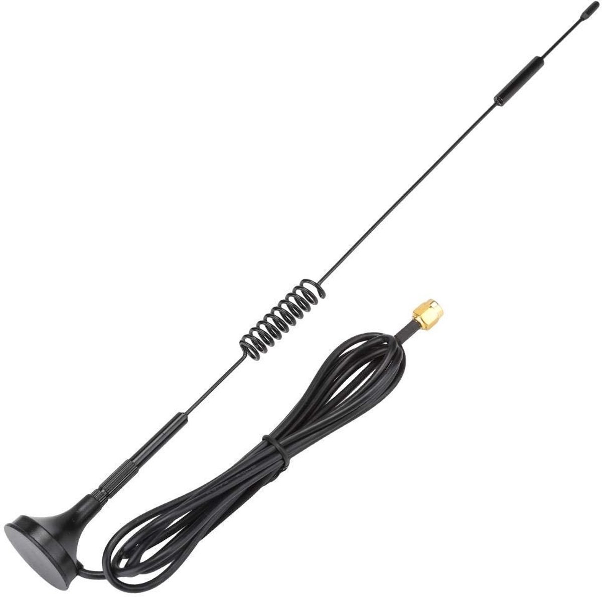Dailygoods - Dailygoody - Antenne 433 MHz - Draadloze Module - Hoge Gain 10dBi - 31 cm - Magnetische Zuigantenne - Voor diverse toepassingen - Metalen constructie