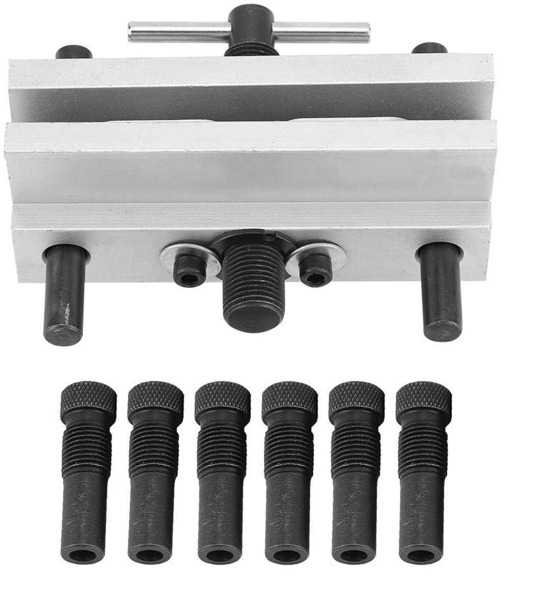 Dailygoods - Dailygoody - Zelfcentrerende Deuvelmal - Pluggenboorgeleiderbussenset - Verstelbare Klem - Houtbewerkingsgereedschap - Geschikt voor meubelmakers en d