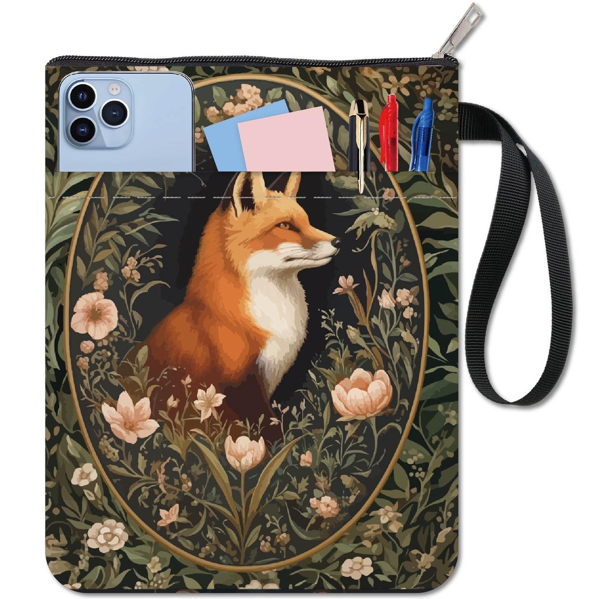 Dailygoods - Dailygoody - Vos boekomslag - Kleurrijk dier - Wasbaar en herbruikbaar - 11 x 8,6 inch - Notitieboekbeschermer - Geschikt voor boekenliefhebbers - For