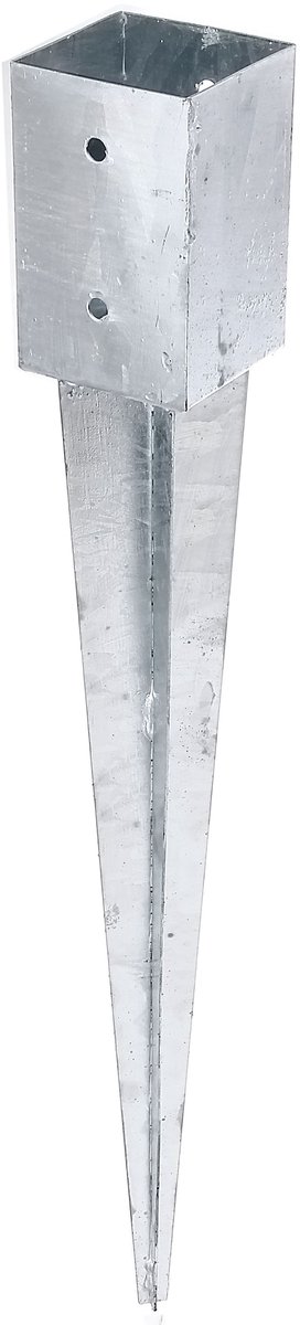 Alberts 211288 inslag-paalvoet | voor ronde of vierkante houten palen | thermisch verzinkt | 91 x 91 mm | totale lengte 750 mm