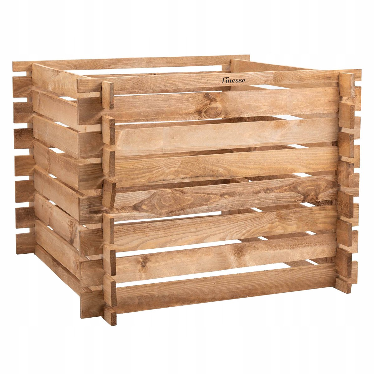 Houten Compostbak 500 l- 80x80cm.– Eenvoudig te Monteren Compostvat voor Tuin