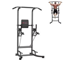 Power Tower Dip Station Pull Up Bar Multifunctionele Power Tower Push Up Workout Buikspieroefening voor thuisgymnastiek Krachttraining