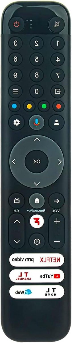 Smart Afstandsbediening - Universele afstandsbediening - TV bedienen - Spraakbediening - 20.8 cm - Zwart