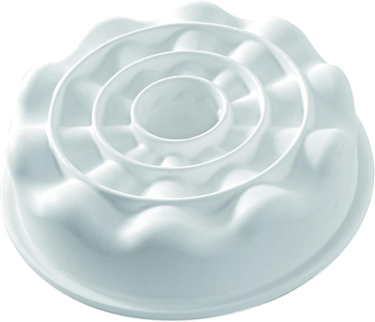 Siliconen Bakvorm - Taartvorm Rond - Zelf Bakken - Harmonie Ontwerp - 236 cm - Wit